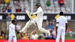 Sri Lanka need 499, Australia 10 wickets after Usman Khawaja 101*